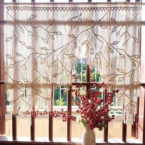 Macrame Curtain-ToShay.org