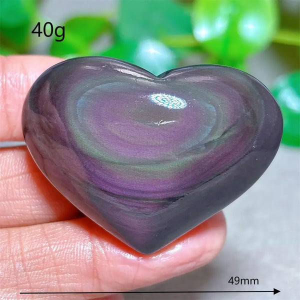 Rainbow Obsidian Heart-ToShay.org