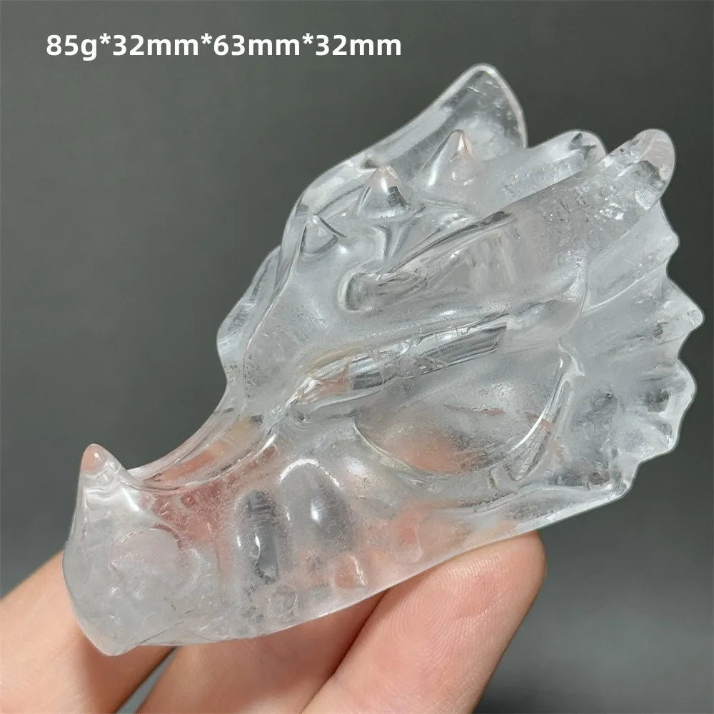 Clear Crystal Dragon Head-ToShay.org