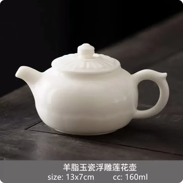 White Porcelain Teapots-ToShay.org