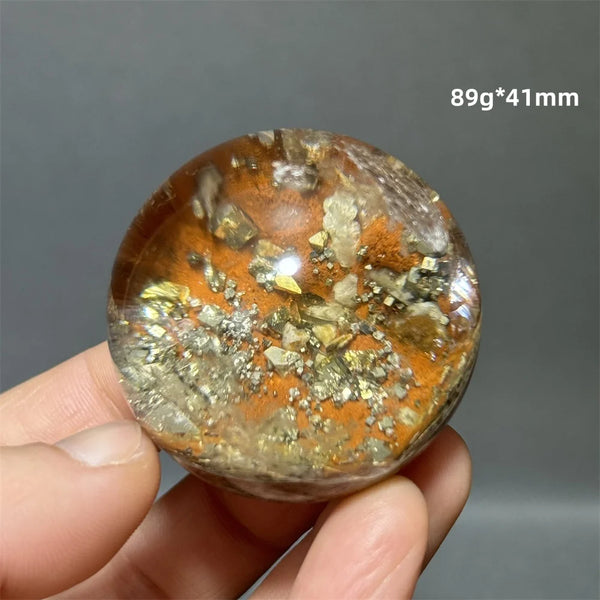 Yellow Chalcopyrite Crystal Ball-ToShay.org