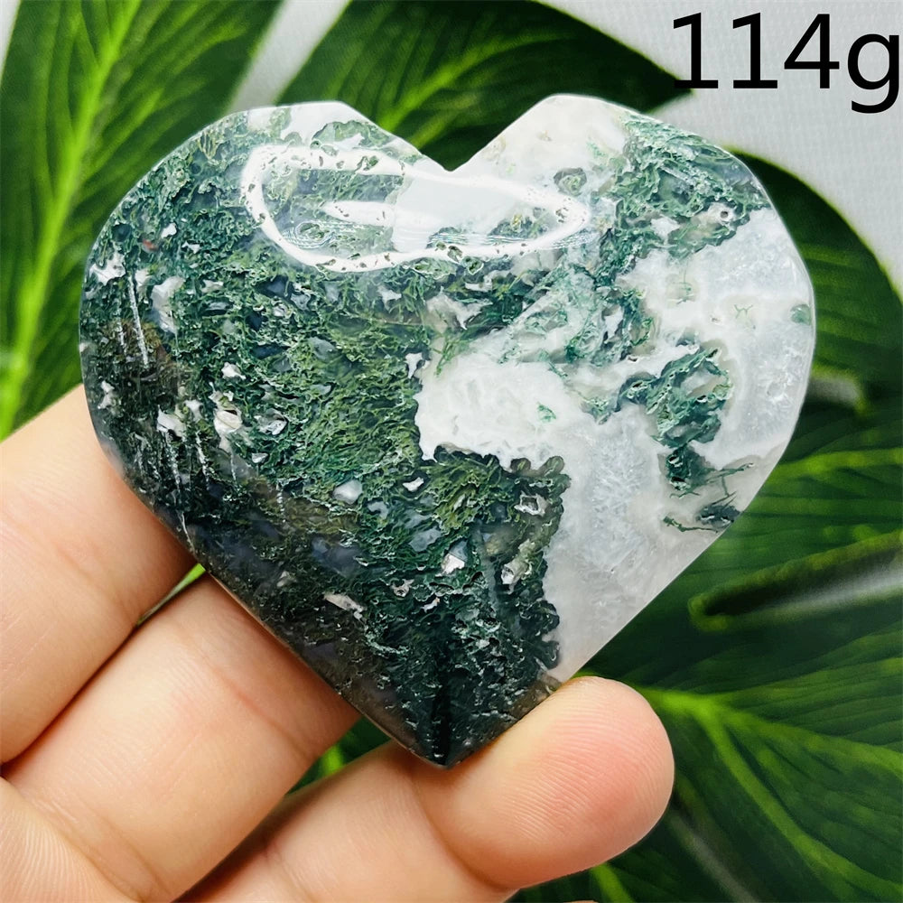 Green Moss Agate Heart-ToShay.org
