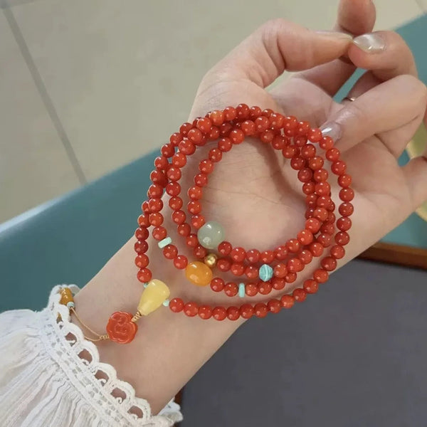 Red Agate Prayer Beads-ToShay.org