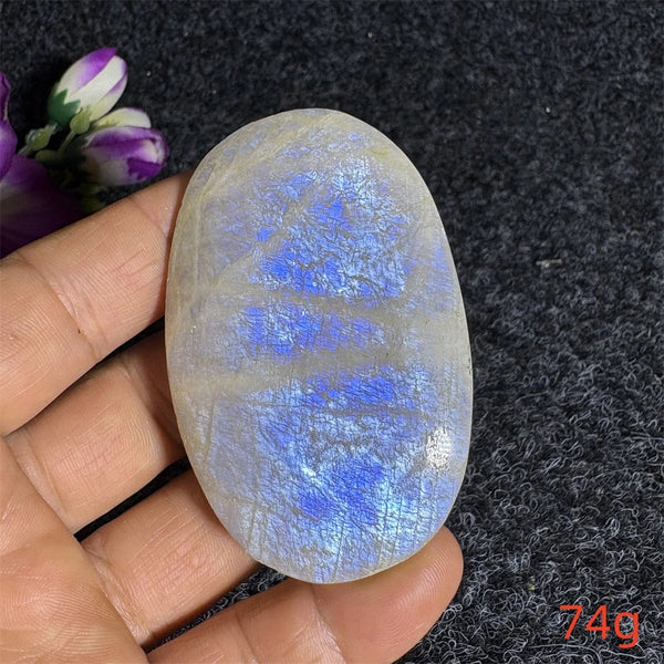 Blue Moonstone Palm Stone-ToShay.org