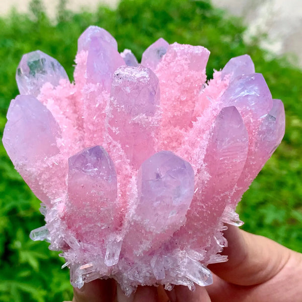 Pink Phantom Quartz Cluster-ToShay.org