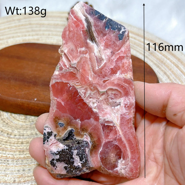 Pink Rhodochrosite Slices-ToShay.org