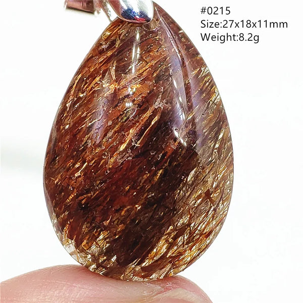 Gold Rutilated Quartz Pendant-ToShay.org