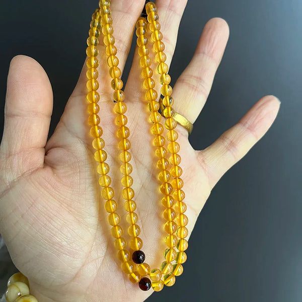 Yellow Amber Necklace-ToShay.org