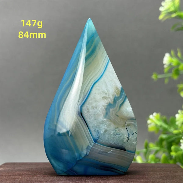 Blue Agate Torch-ToShay.org