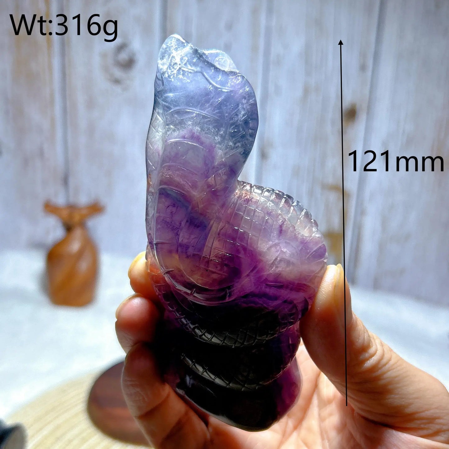 Rainbow Fluorite Snake-ToShay.org
