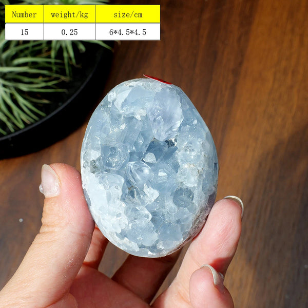 Blue Celestite Cluster Geode-ToShay.org