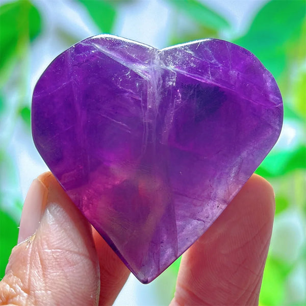 Rainbow Fluorite Heart-ToShay.org