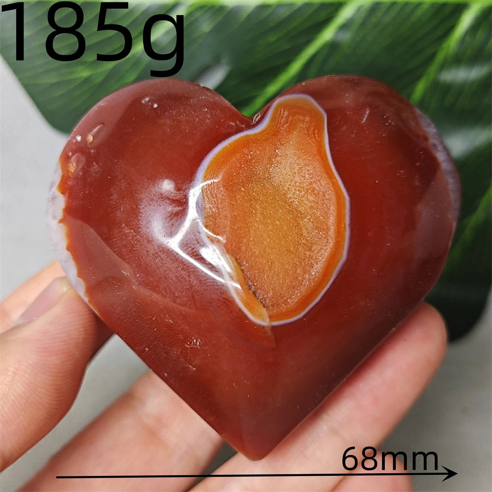 Red Agate Geode Heart-ToShay.org