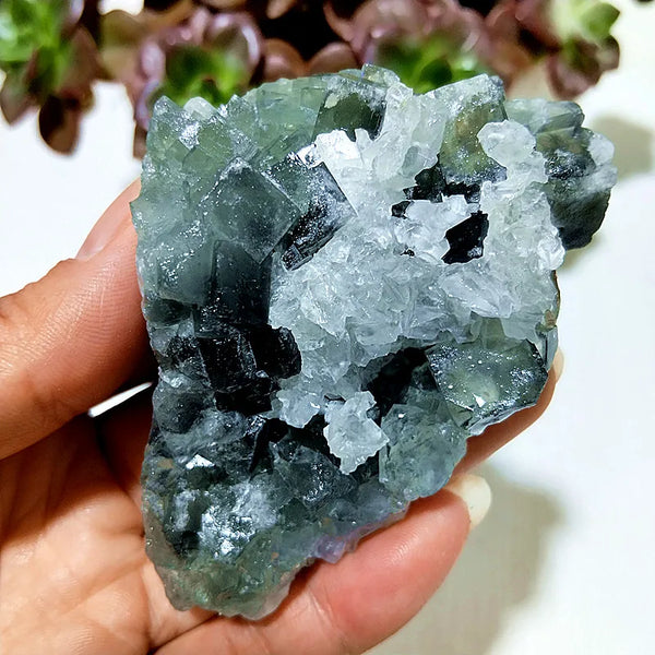 Blue Fluorite Crystal-ToShay.org