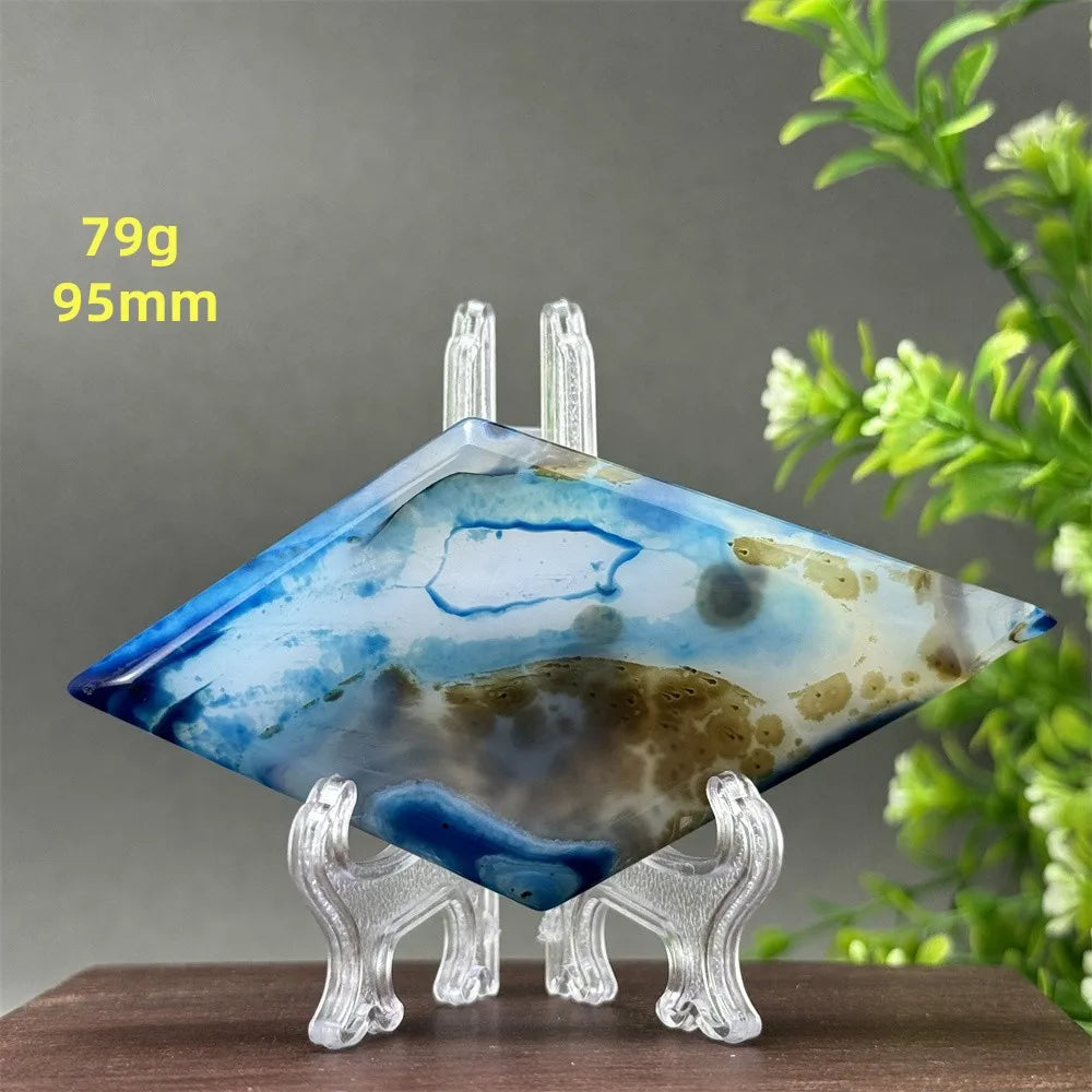 Blue Agate Lace Diamond-ToShay.org