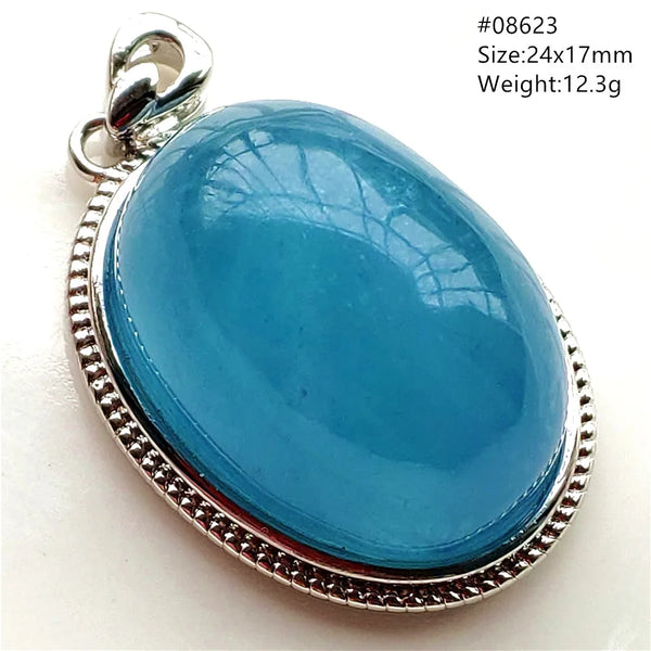 Blue Aquamarine Quartz Pendant-ToShay.org