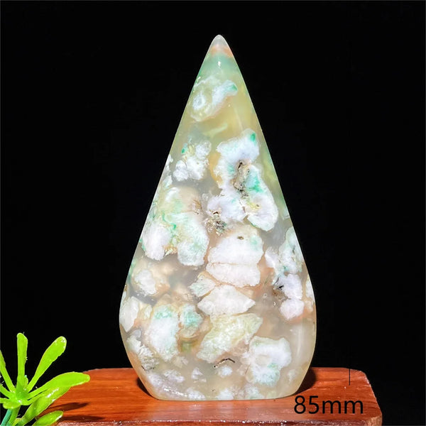 Green Flower Agate Flame-ToShay.org