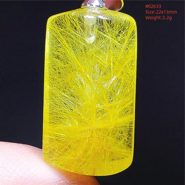 Yellow Rutilated Quartz Pendant-ToShay.org