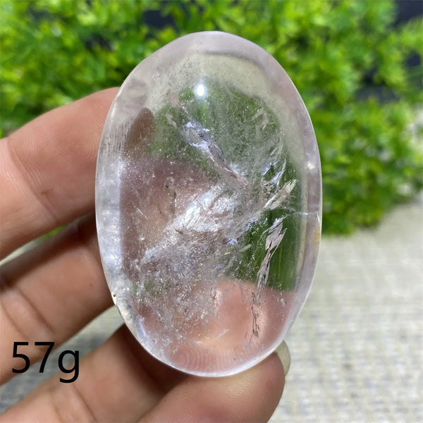 Clear Crystal Palm Stone-ToShay.org