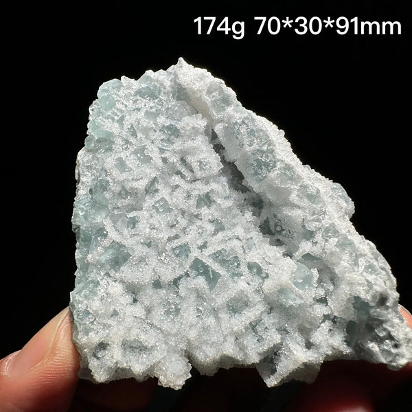Green Sugar Fluorite Crystal-ToShay.org