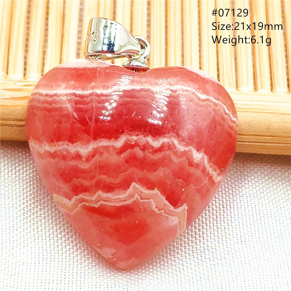 Red Rhodochrosite Pendant-ToShay.org