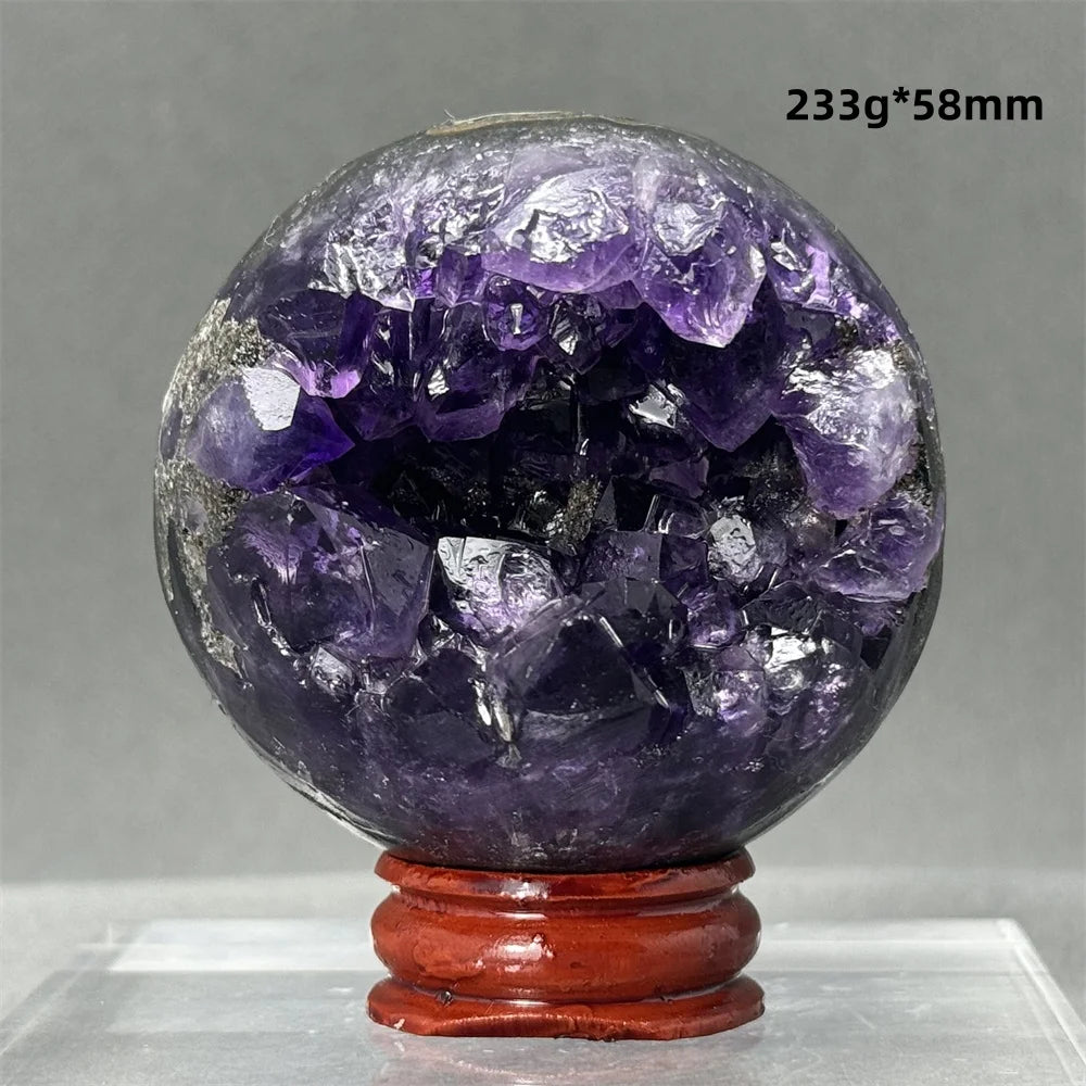 Purple Amethyst Cluster Ball-ToShay.org