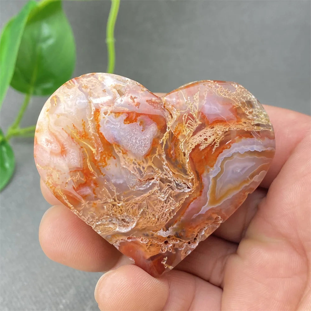 Green Aquatic Agate Heart-ToShay.org