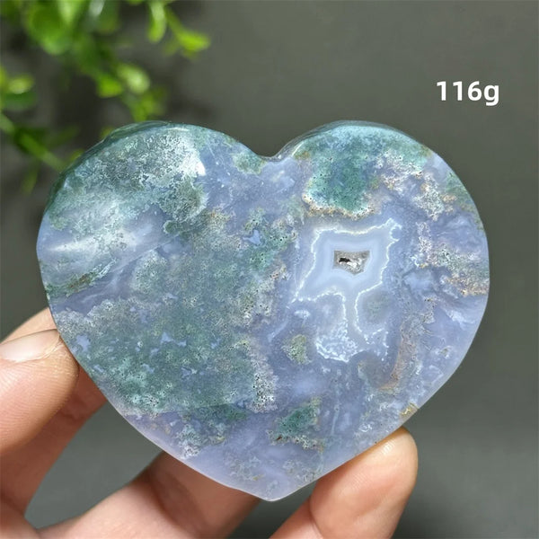 Green Aquatic Agate Heart-ToShay.org