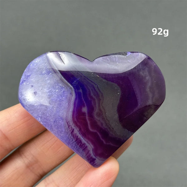Purple Agate Heart-ToShay.org