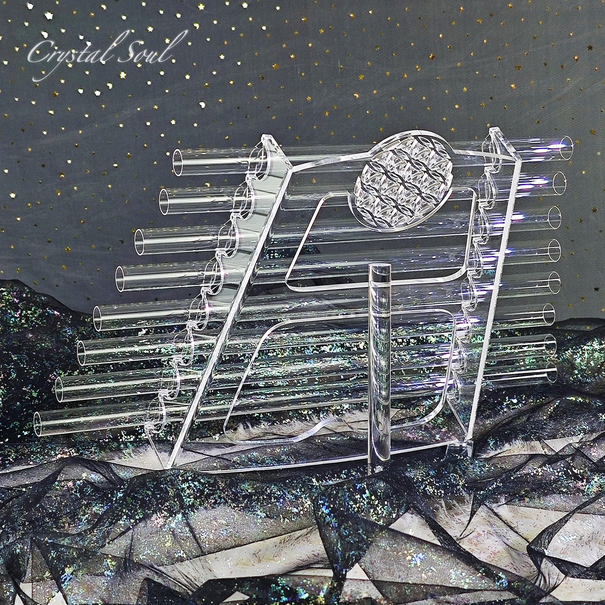Clear Crystal Singing Harp-ToShay.org