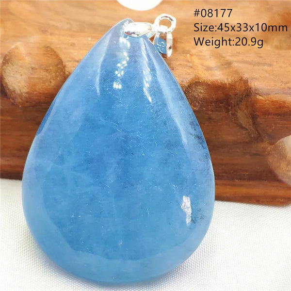 Blue Aquamarine Pendant-ToShay.org