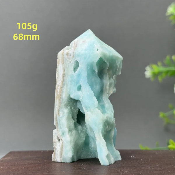 Blue Heteropolar Quartz Tower-ToShay.org
