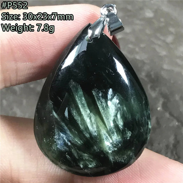 Green Seraphinite Pendant-ToShay.org