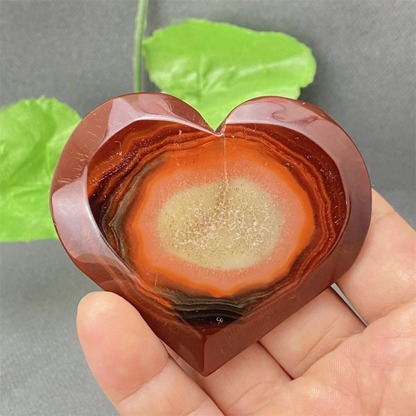Red Agate Geode Heart-ToShay.org