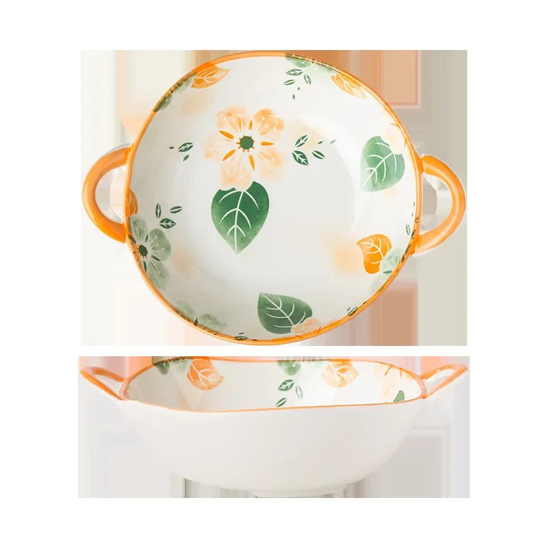 Flowers Ceramic Bowl-ToShay.org