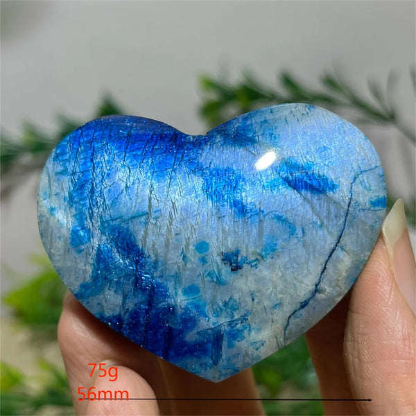 Blue Flash Moonstone Heart-ToShay.org