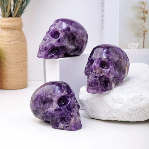 Purple Amethyst Skulls-ToShay.org