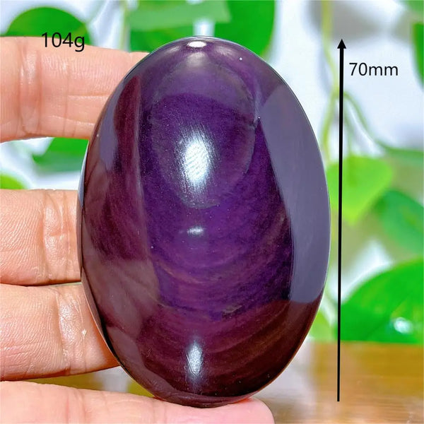 Rainbow Obsidian Palm Stones-ToShay.org