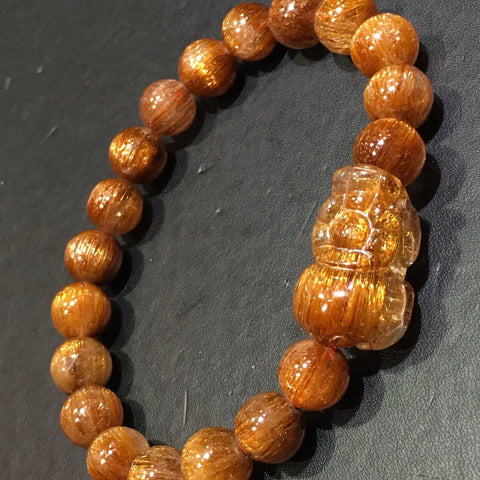 Copper Rutilated Pi Xiu Bracelet-ToShay.org