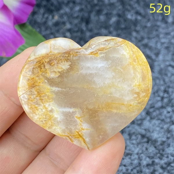 Yellow Ghost Crystal Heart-ToShay.org