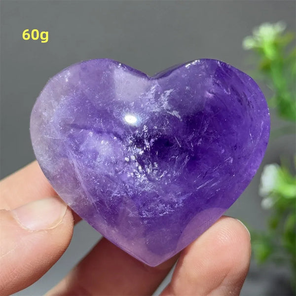 Purple Amethyst Heart-ToShay.org