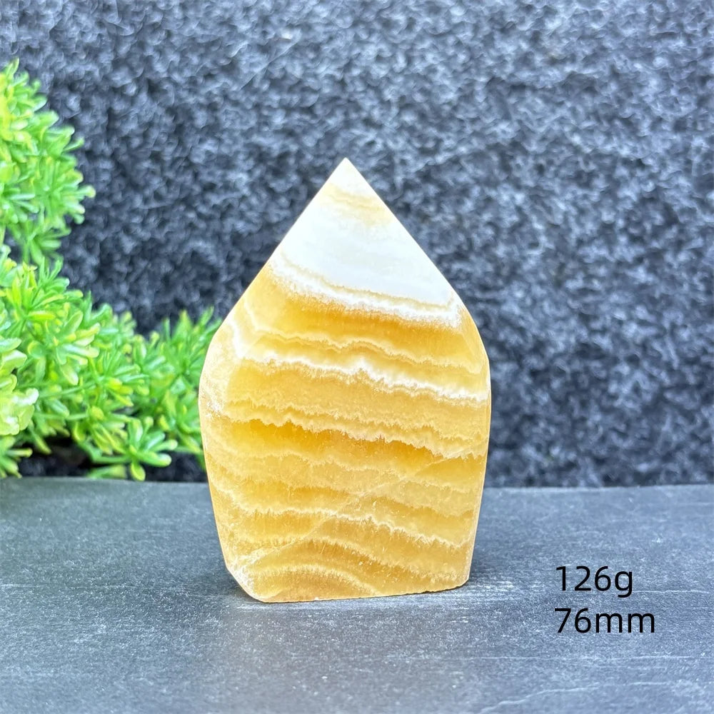 Yellow Striped Crystal Tower-ToShay.org