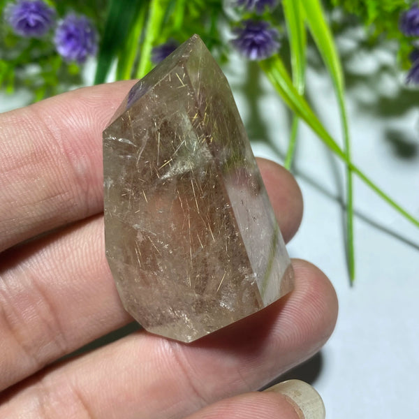 Gold Rutilated Quartz Crystal-ToShay.org