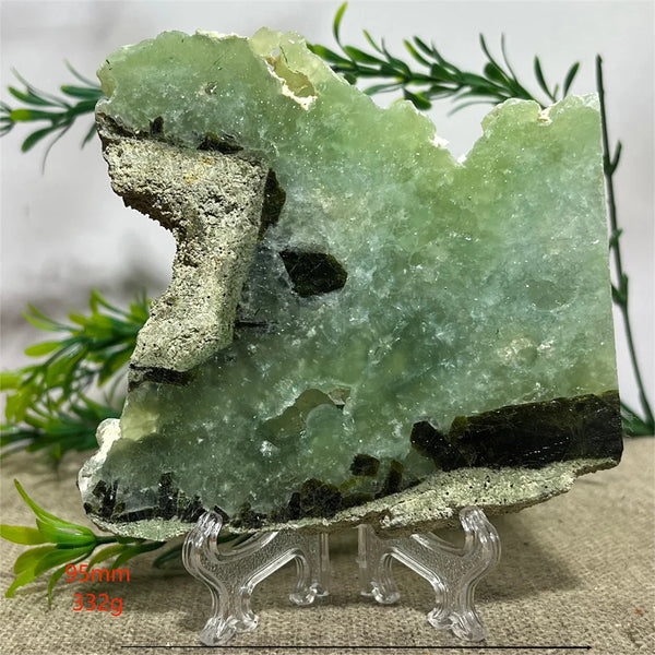 Green Prehnite Quartz Slab-ToShay.org