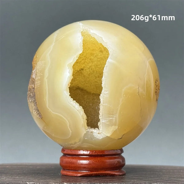 Yellow Quartz Agate Druzy-ToShay.org