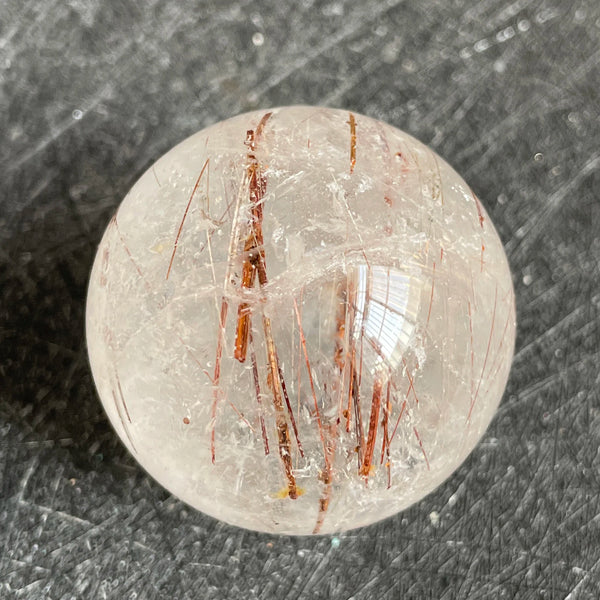Gold Rutilated Quartz Ball-ToShay.org