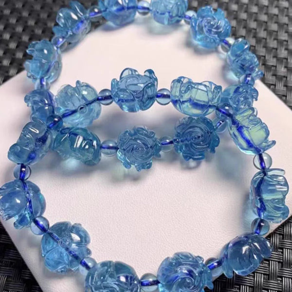 Blue Aquamarine Bracelet-ToShay.org