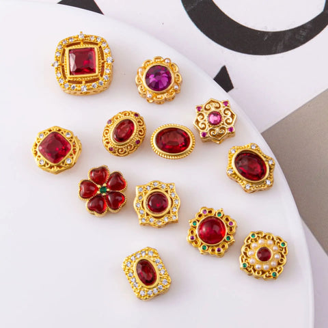 Gold Ruby Beads-ToShay.org