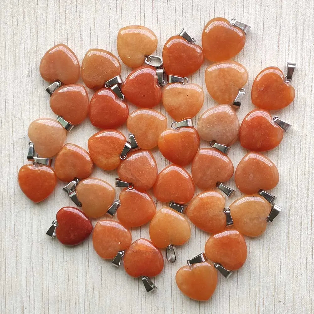 Mixed Crystal Heart Pendants-ToShay.org