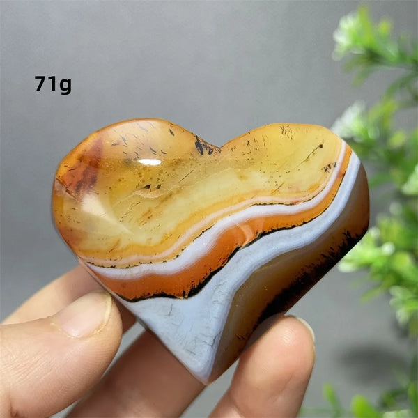Red Striped Agate Heart-ToShay.org